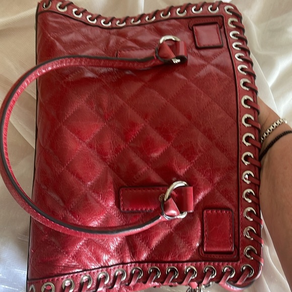 Michael Kors Hamilton Hippie Grommet Red bag - Picture 8 of 8